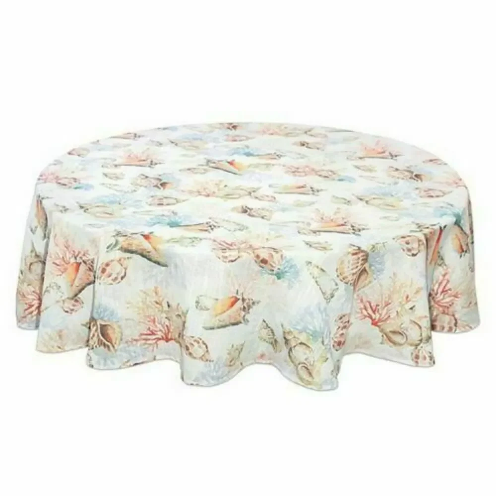 Tropical Shells Ashore Tablecloth 70